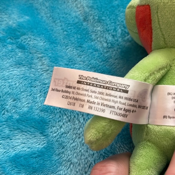 💕 Preloved EUC ~ Pokemon Center Treecko Plush Toy ~ - Picture 8 of 8